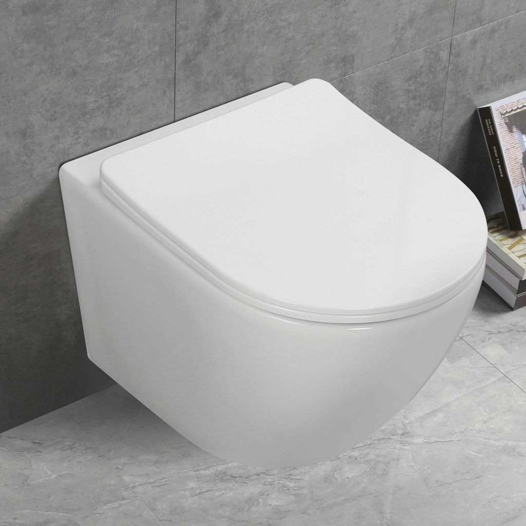 Miska wisząca WC Kerra Kasos z wirowym systemem spłukującym Zdjęcie produktu 