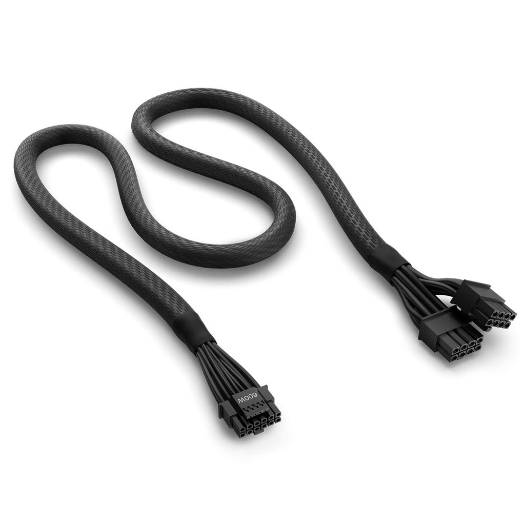 NZXT BB-CG1BB, 0,65 m, 12VHPWR, 2 x PCI-E (8-pin), Samec, Productafbeelding 