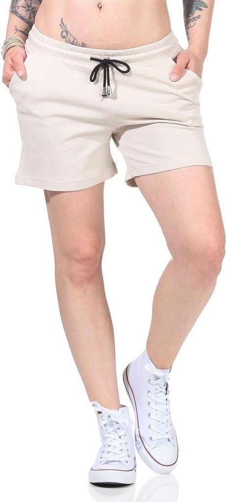 Bequeme Damen Shorts – Sommerliche Freizeit-Hotpants in vielen Farben & Prints Beige/L/40