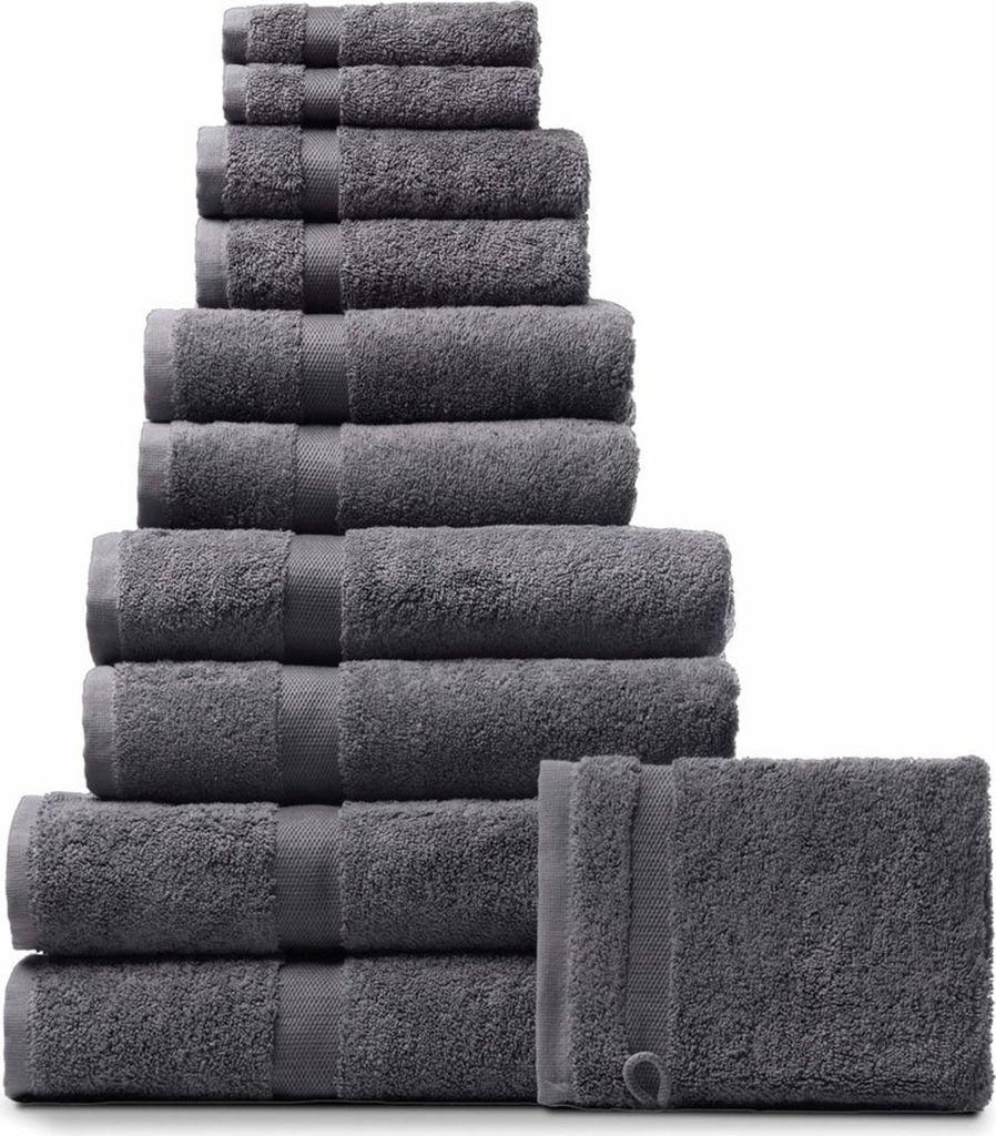 Rhomtuft Princess Duschtuch 70 x 130 cm Farbe zinn