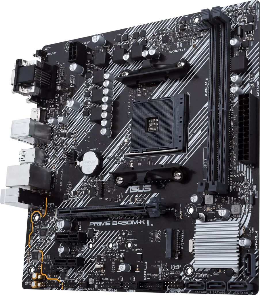 MB ASUS PRIME B450M-K II (AMD,AM4,DDR4,mATX) Immagine del prodotto 