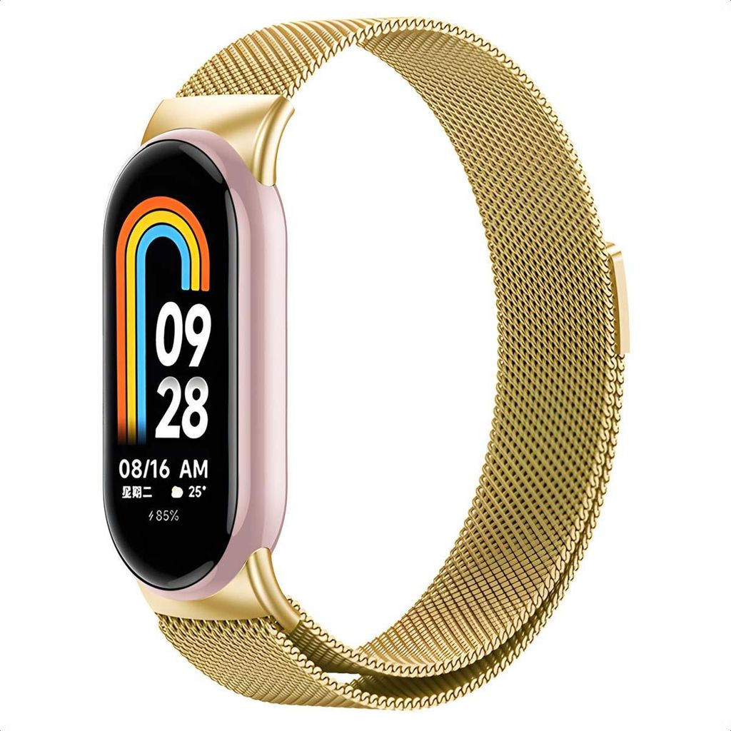 imoshion Magnetisches Milanaise Armband für das Xiaomi Smart Band 8 / 9 - Gold