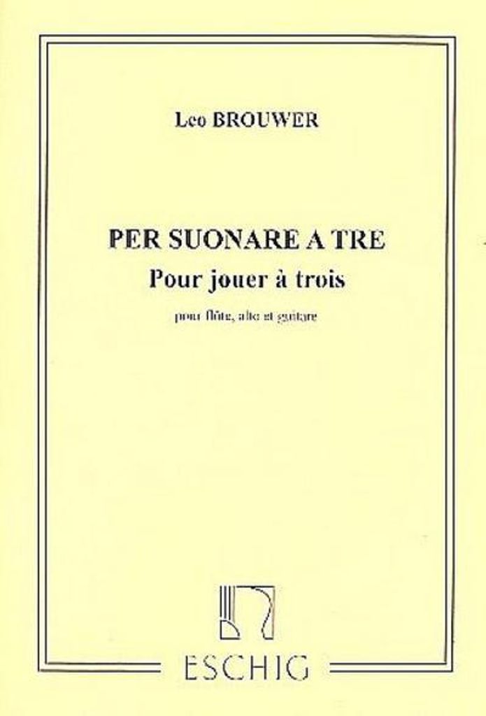 Pour jouer a 3pour flute, alto et guitare