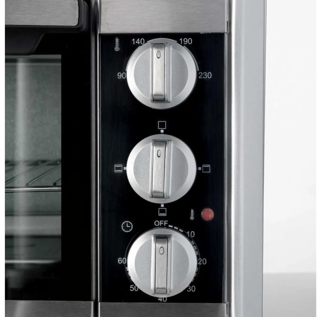 Mini-four 20L Ariete Gran Gusto Argent - Thermostat Réglable et Timer