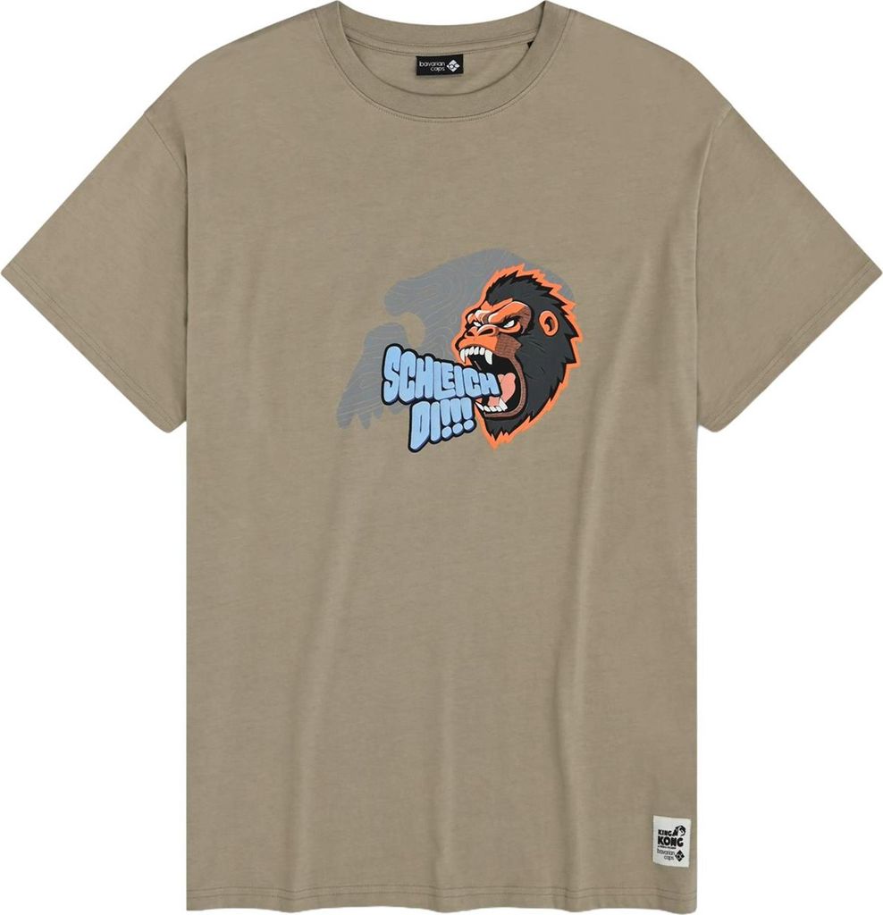 Bavarian Caps T-Shirt "King Kong" - beige L