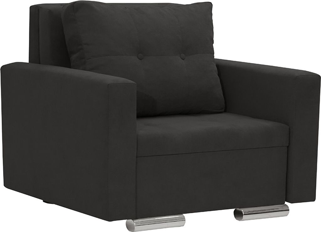 FOLLER Sessel mit Schlaffunktion - Schwarz