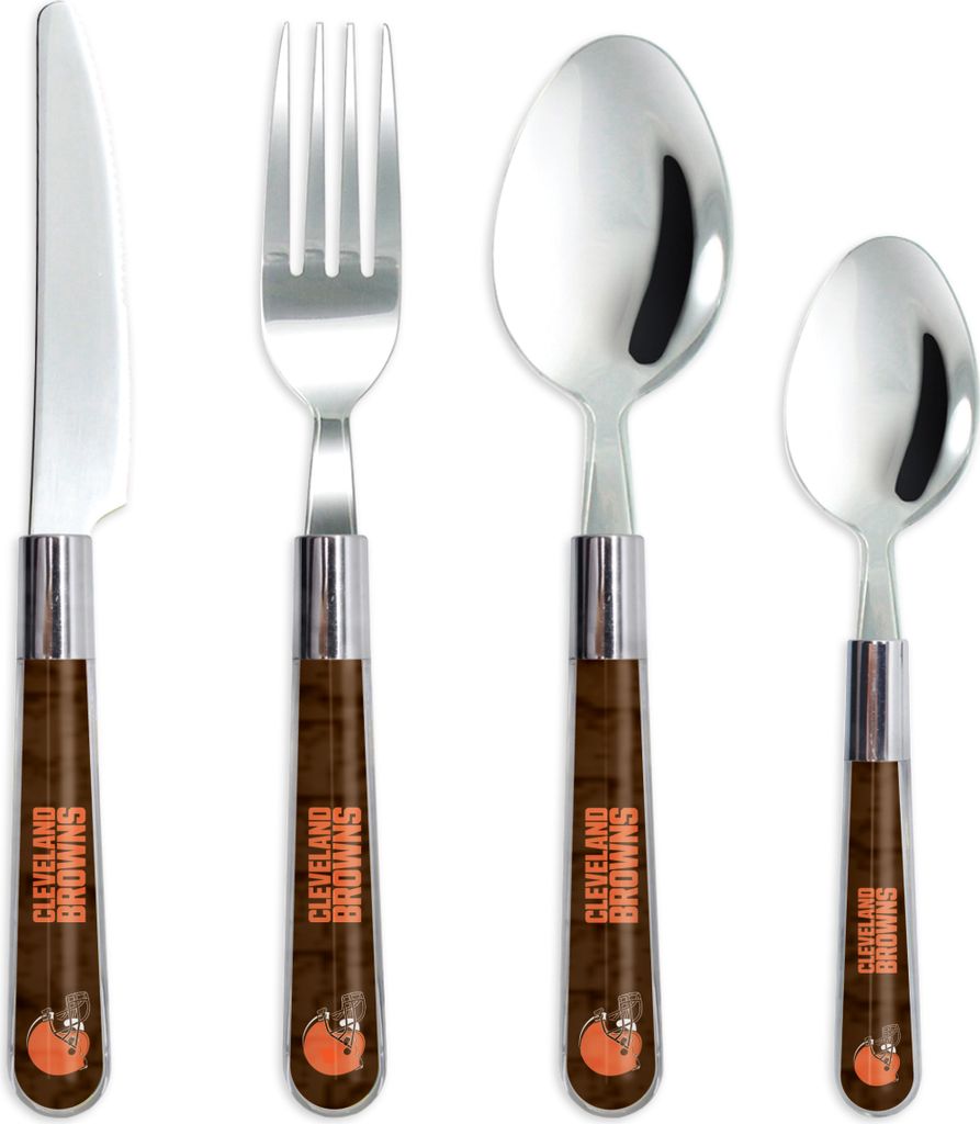 NFL Cleveland Browns Besteckset 16-teilig Set Gabel Löffel Messer Barbecue