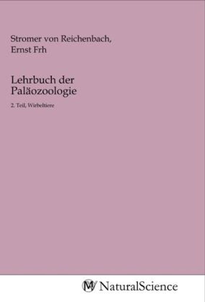 Lehrbuch der Paläozoologie