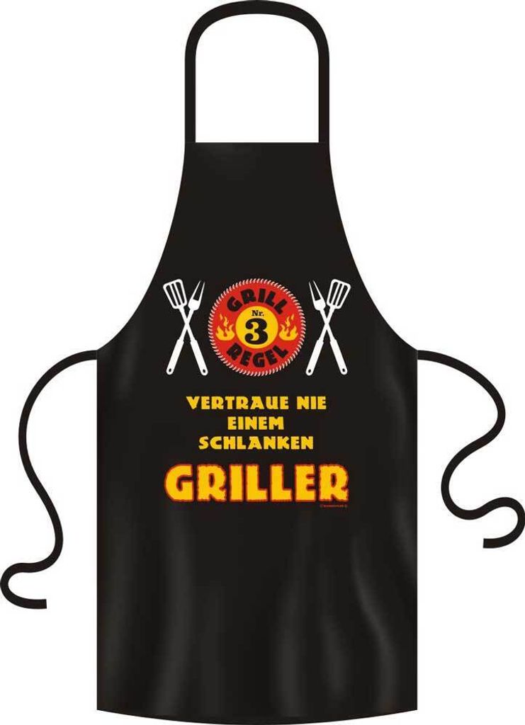 Grillregel Nr. 3 - Grillschürze - Schürze