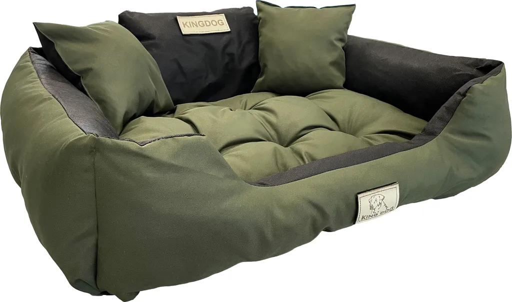 Letto KINGDOG Impermeabile Verde 130x105 cm - Ultra Resistente XXL - 1