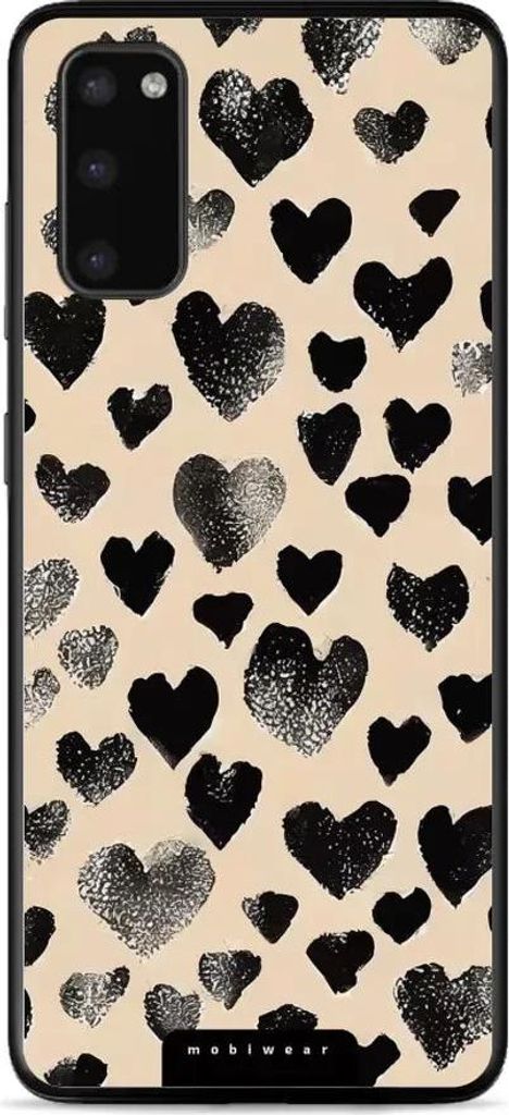 Handyhülle für Galaxy S20, Mobiwear Glossy Case, Beige Liebe