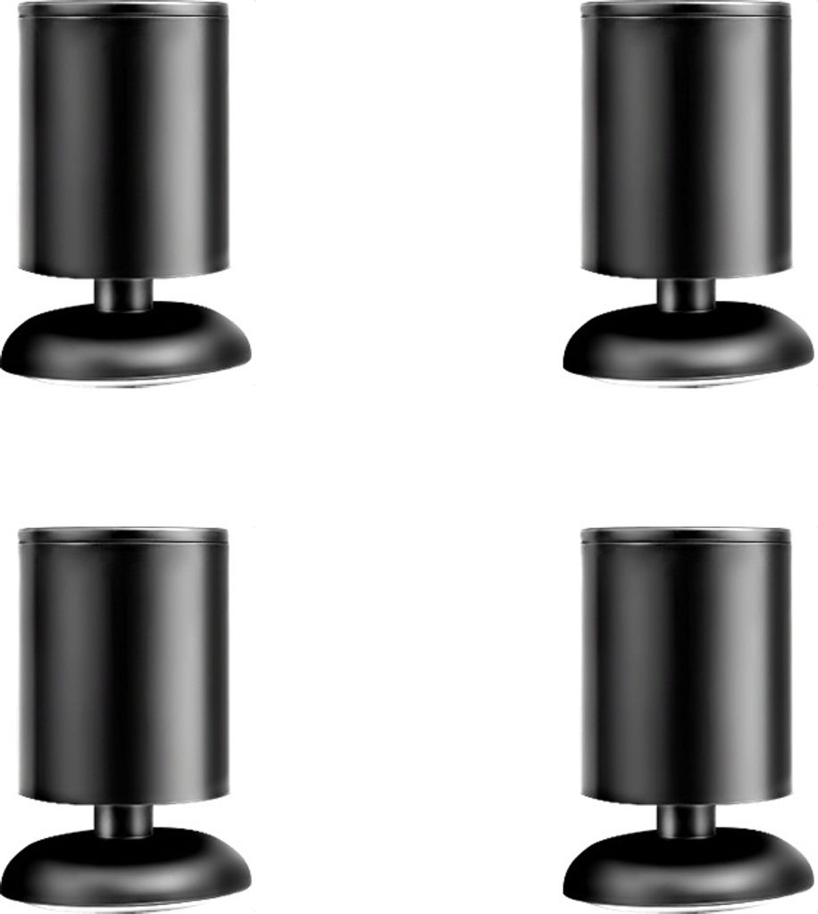 INF 4er-Pack Tischbein-Montageplatten 8 cm B