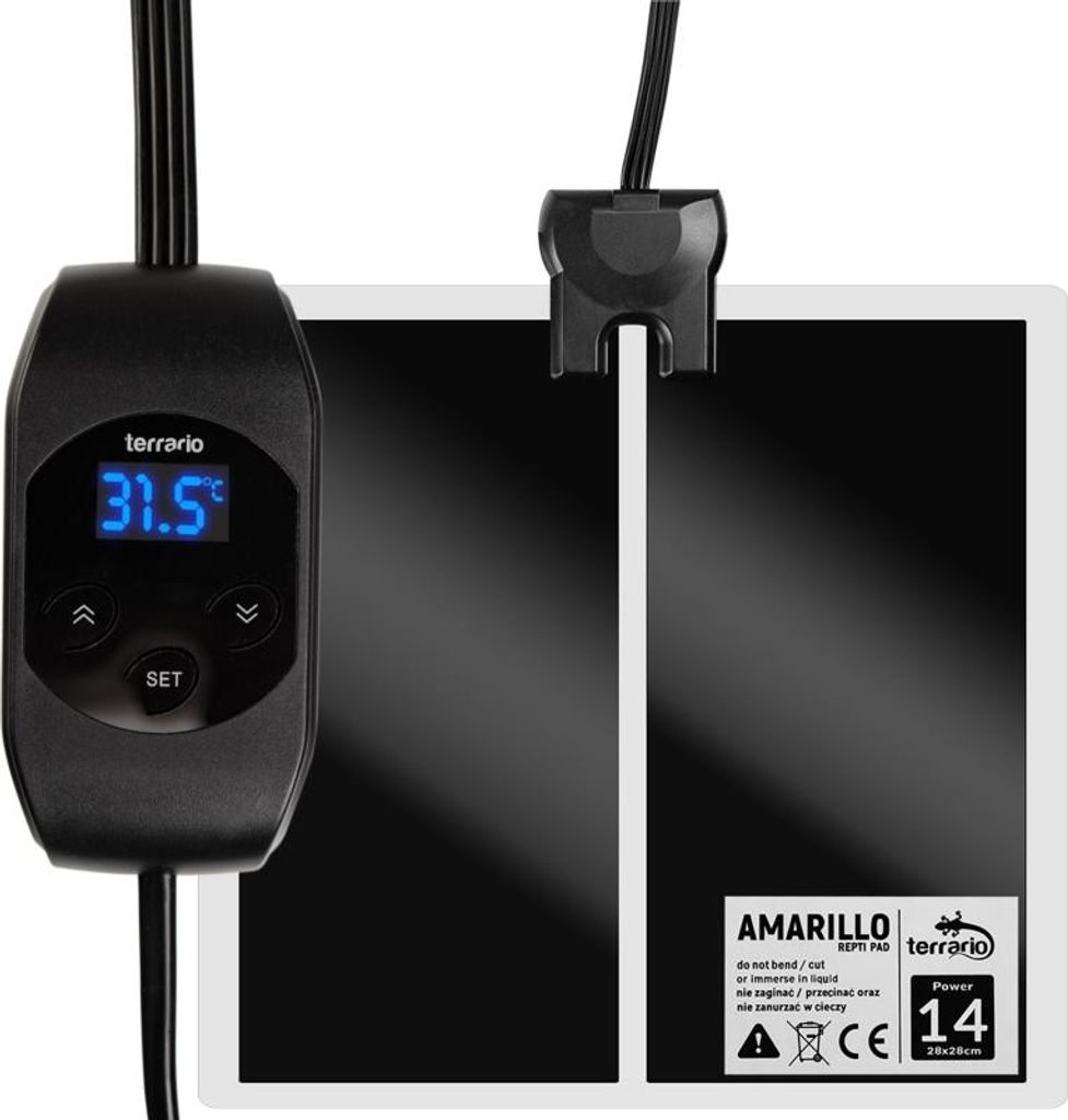 Terrario Amarillo 14W - termoforo con termostato LCD Immagine del prodotto 