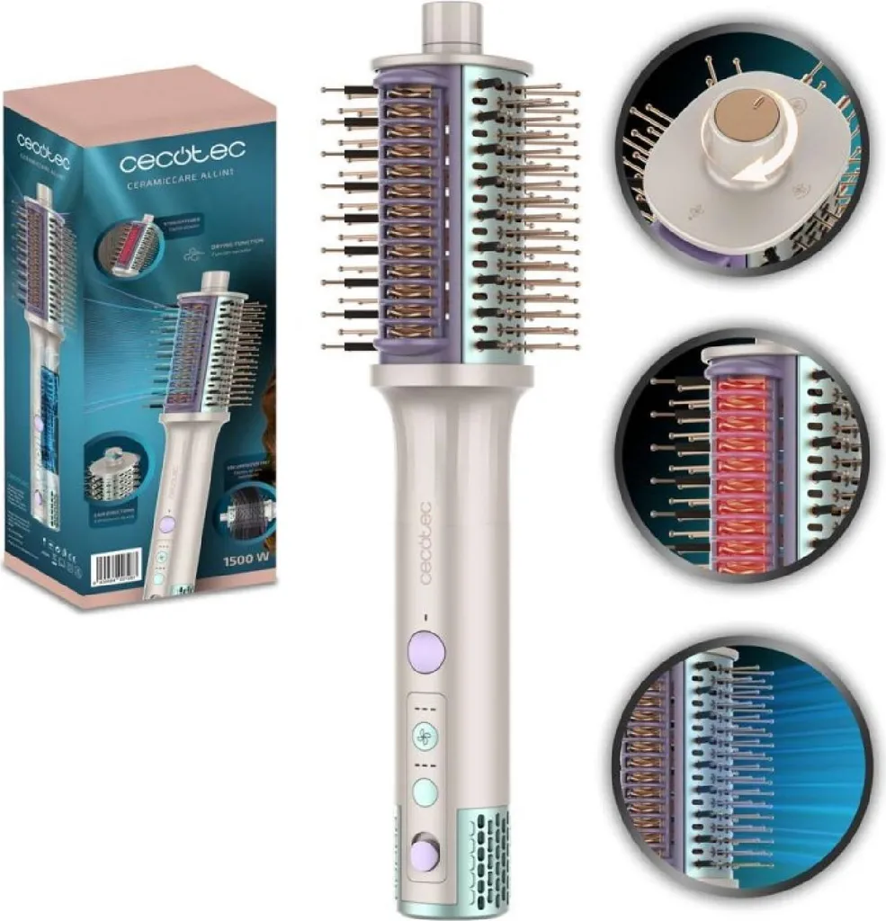 Cecotec Brosse à Air Chaud Allin1 - Soin Céramique et Volume Instantané