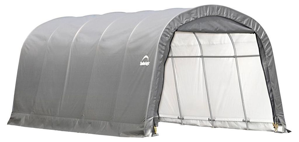 ShelterLogic Folien Zeltgarage Gerätehaus Grau 610x370x240 Produktbild 