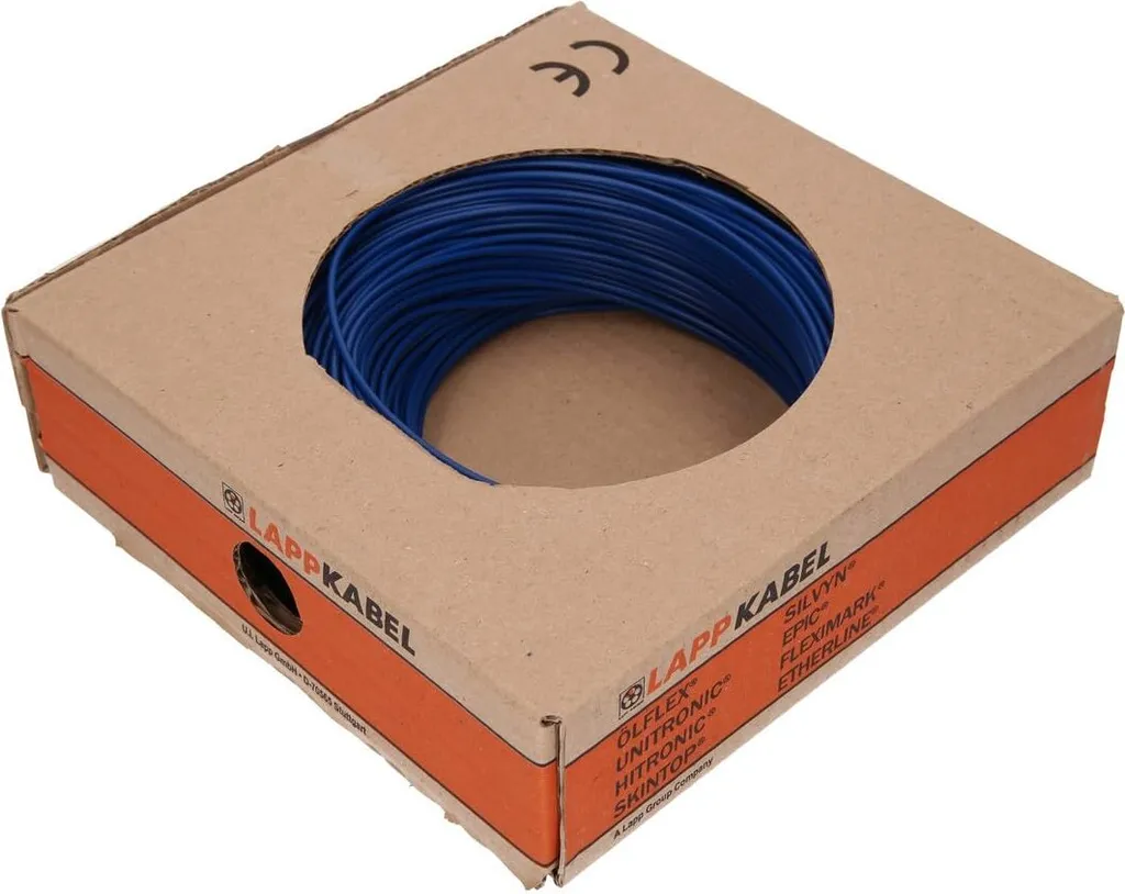Câble 0,5mm² H05V-K Bleu pour câblage interne et tableaux - Couronne 100m