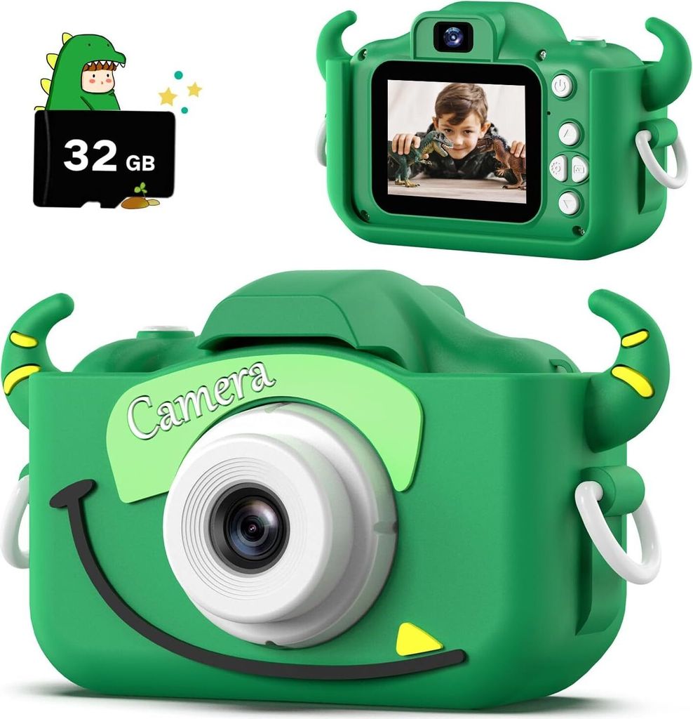 Geschenke für Mädchen Jungen Alter 3-12, 1080P HD Selfie Digital Video Kamera, Niedliche kleine Mädchen Geschenke Spielzeug für 3 4 5 6 7 8 Jahre