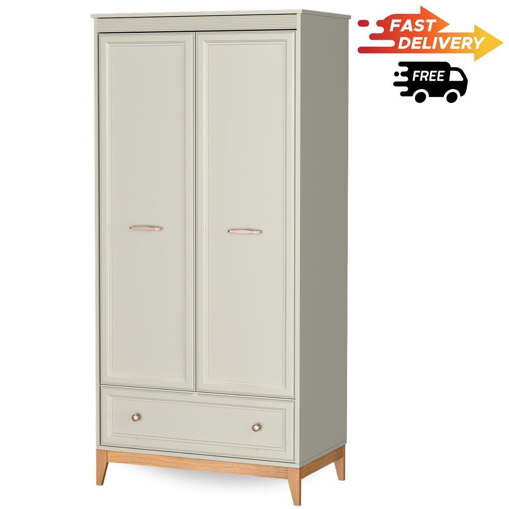 Windsor 10 Kleiderschrank in Kaschmir mit Schublade & Produktbild 