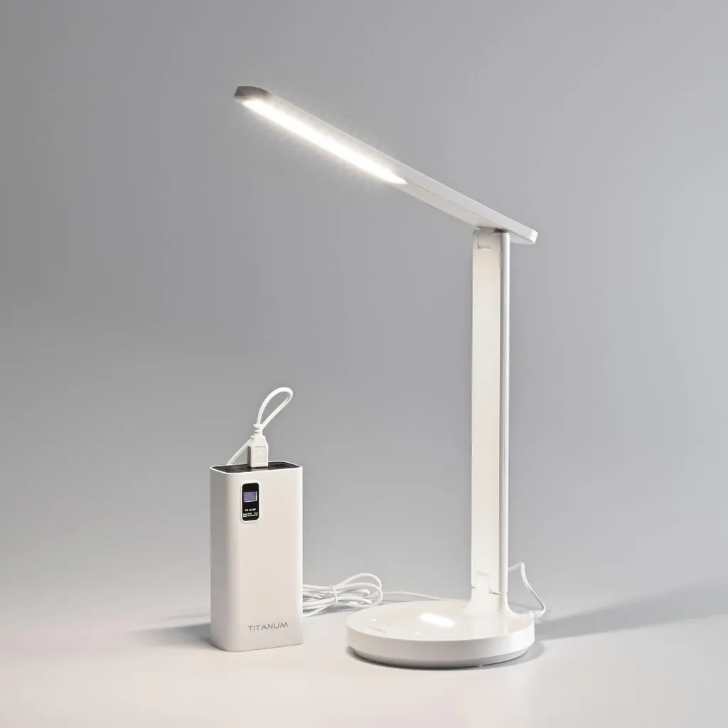 Videx Lampe de bureau LED 5W 250lm rechargeable avec intensité variable - 10