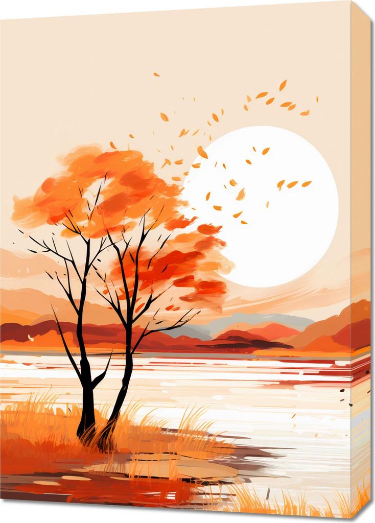 Bild 50x70cm Goldenes Abschied
