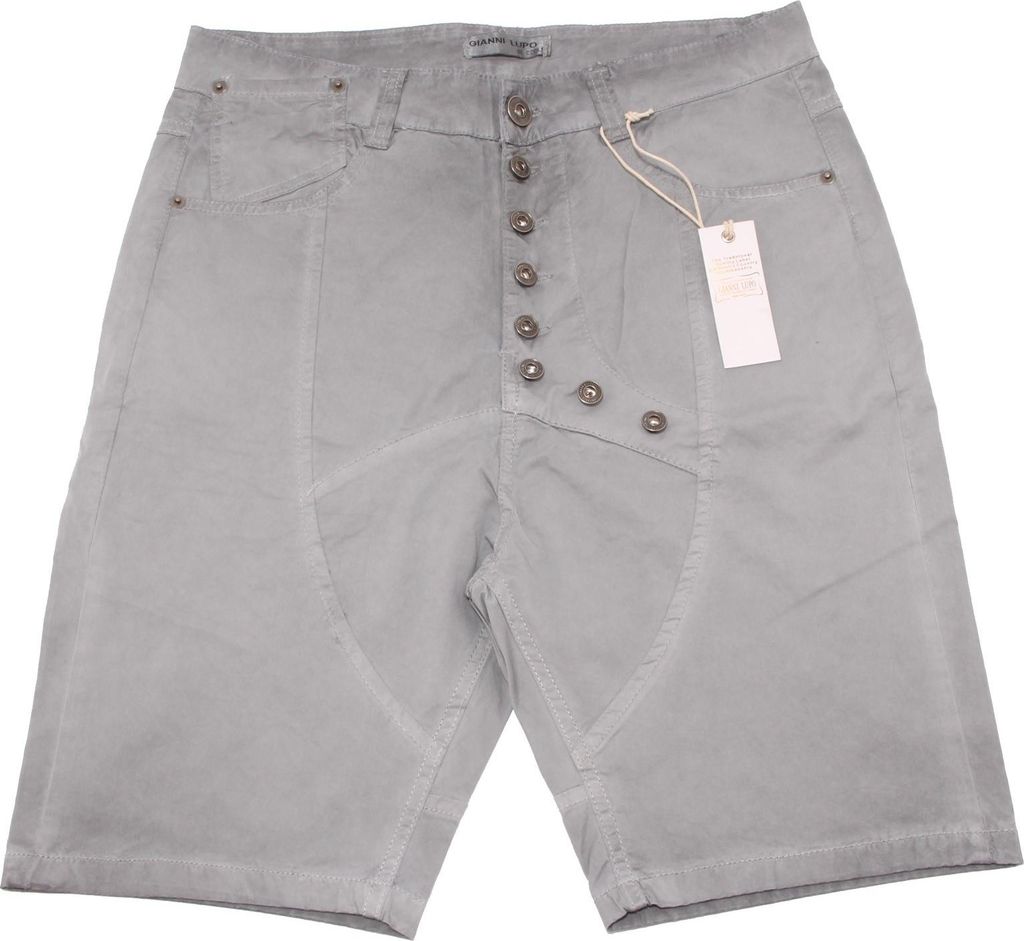 9670P GIANNI LUPO graue Herren-Bermudashorts