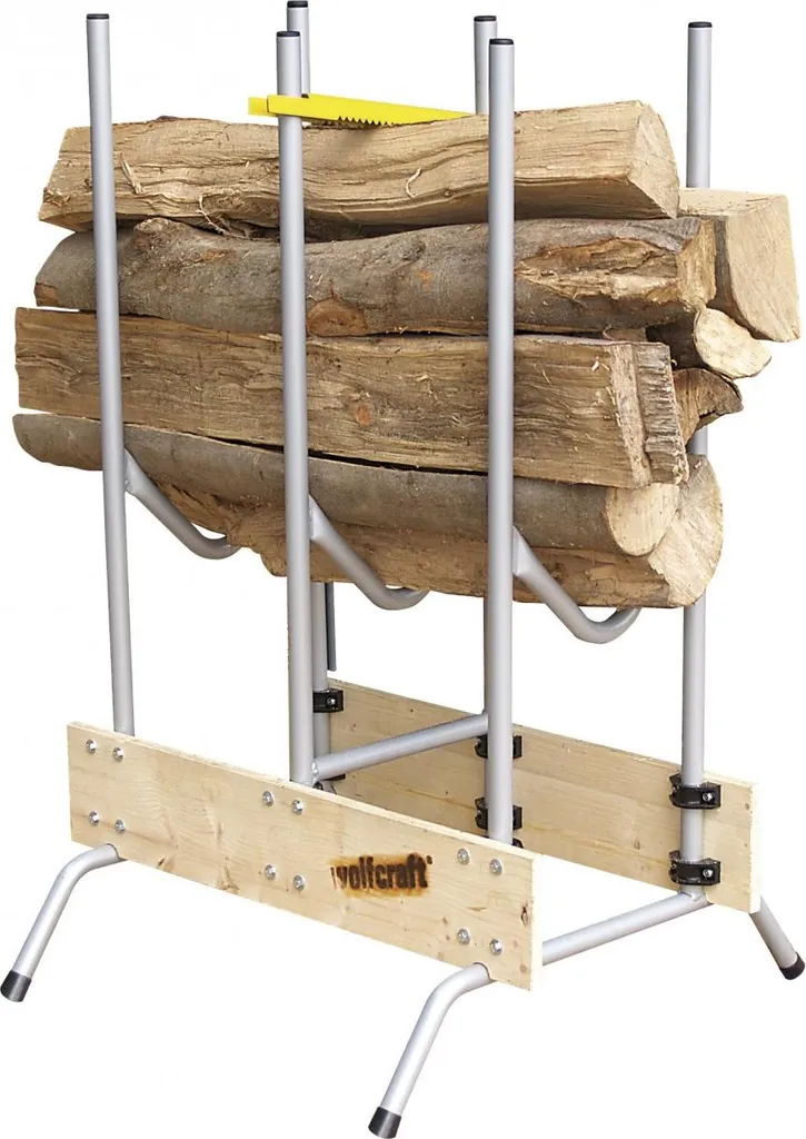 Chevalet à bûches pour scier du bois facilement avec une tronçonneuse