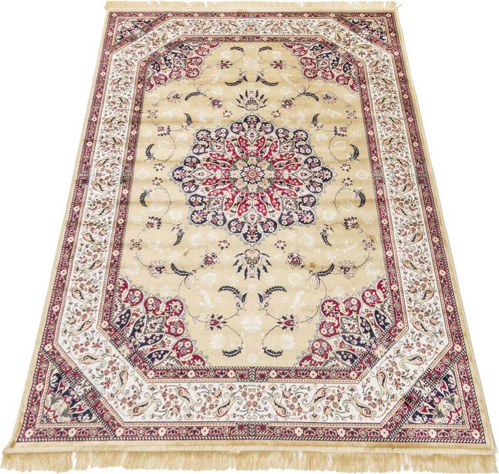 Orientalischer Teppich Gold für Wohnzimmer Rubine