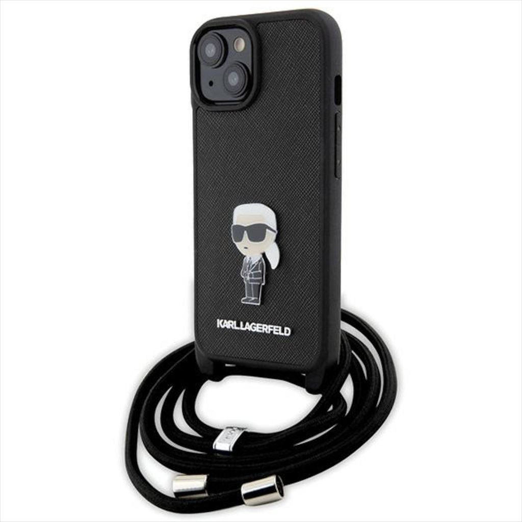 Karl Lagerfeld Apple iPhone 15 Schutzhülle Saffiano Metal Produktbild 