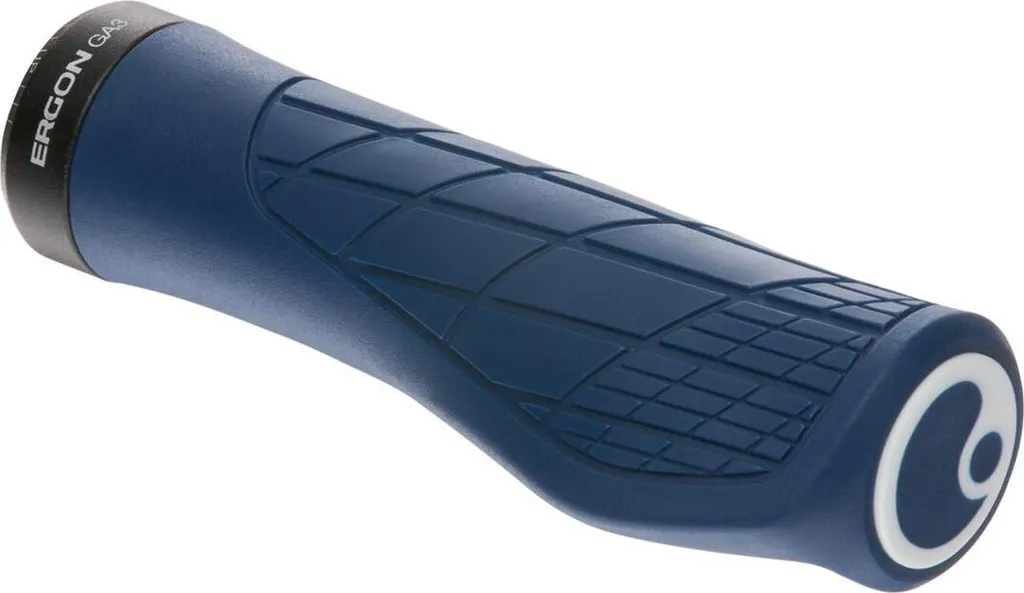 Poignées de vélo Ergon GA3-L All-Mountain en coloris Nightride Blue