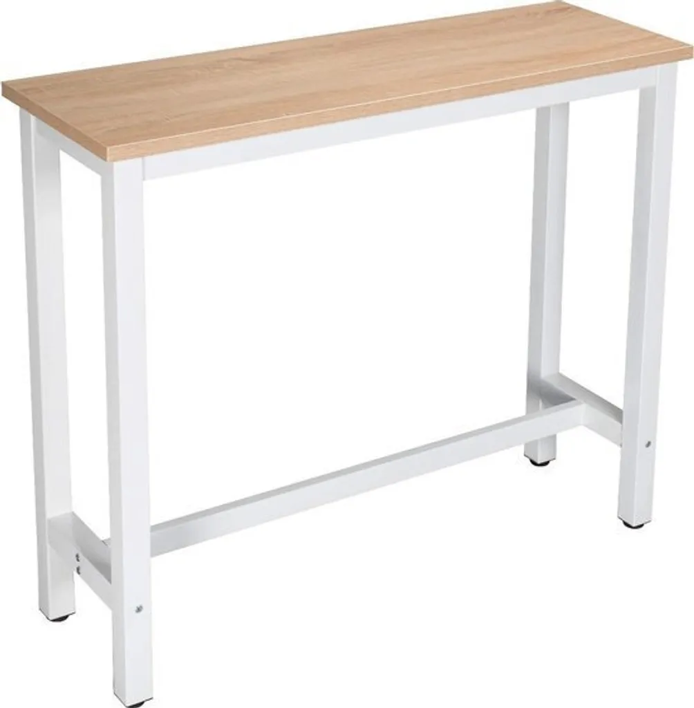 WOLTU BT17hei Ensemble Table de Bar avec 2 Tabourets en Chêne Clair