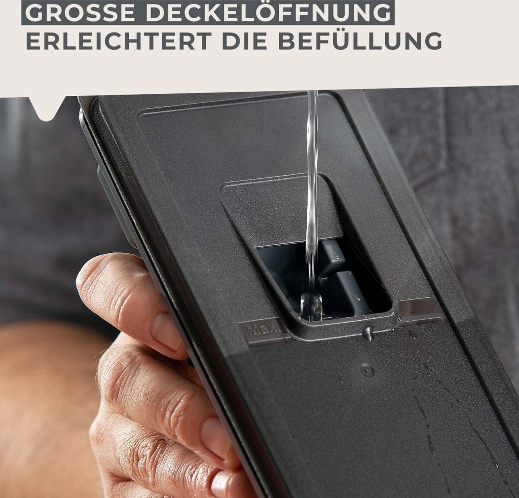 Fackelmann contenitore e stampo per formare cubetti di ghiaccio, con coperchio in plastica, facilmente impilabile, colori assortiti, lavabile in lavastoviglie, dimensioni ca. 250x100 mm