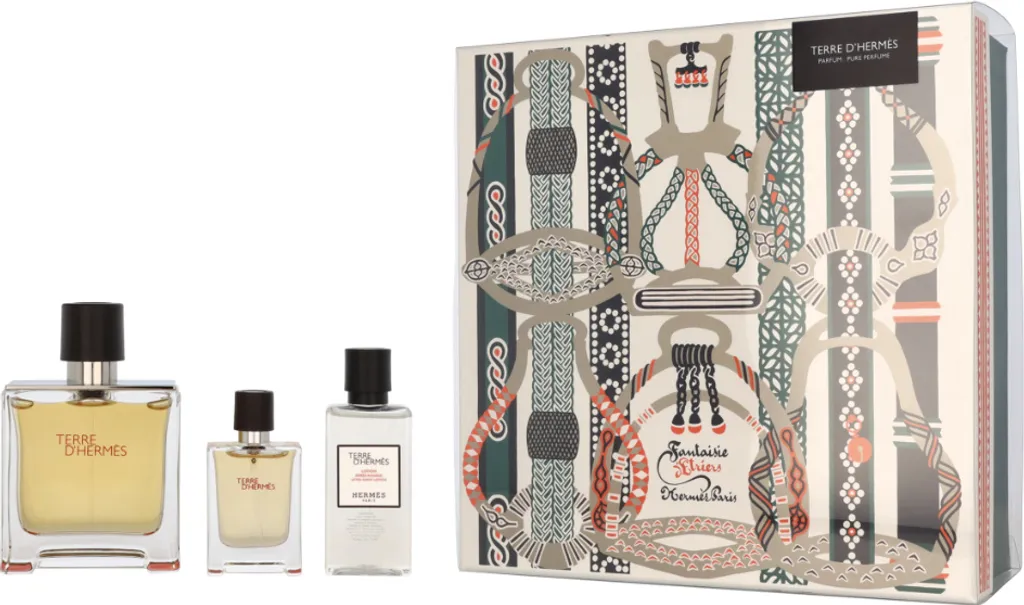 Terre d'Hermès Eau de Parfum 75 ml Flacon Rechargeable Set Luxe 3 Pièces