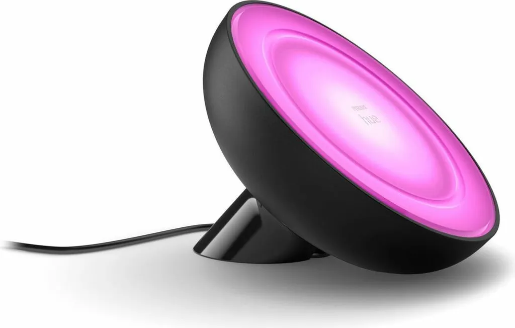 Philips Bloom Lampe de Table Noire 7W 230V en Plastique Design Moderne