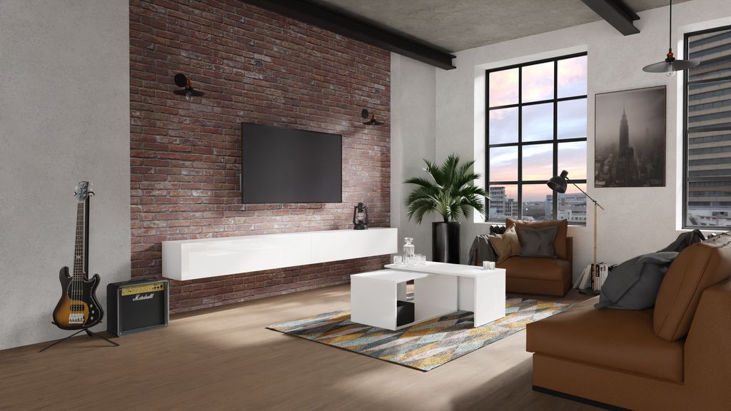 PLATAN ROOM Fernsehschrank TV-Lowboard 280 cm (2x140) In Produktbild 6