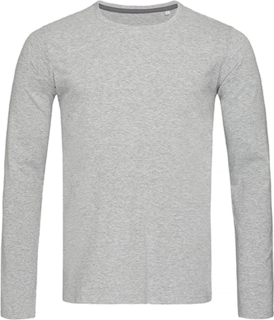 Stedman ST9620 | Clive Long Sleeve Herren T-Shirt + +WRAP - Farbe: Grey Heather - Größe: L