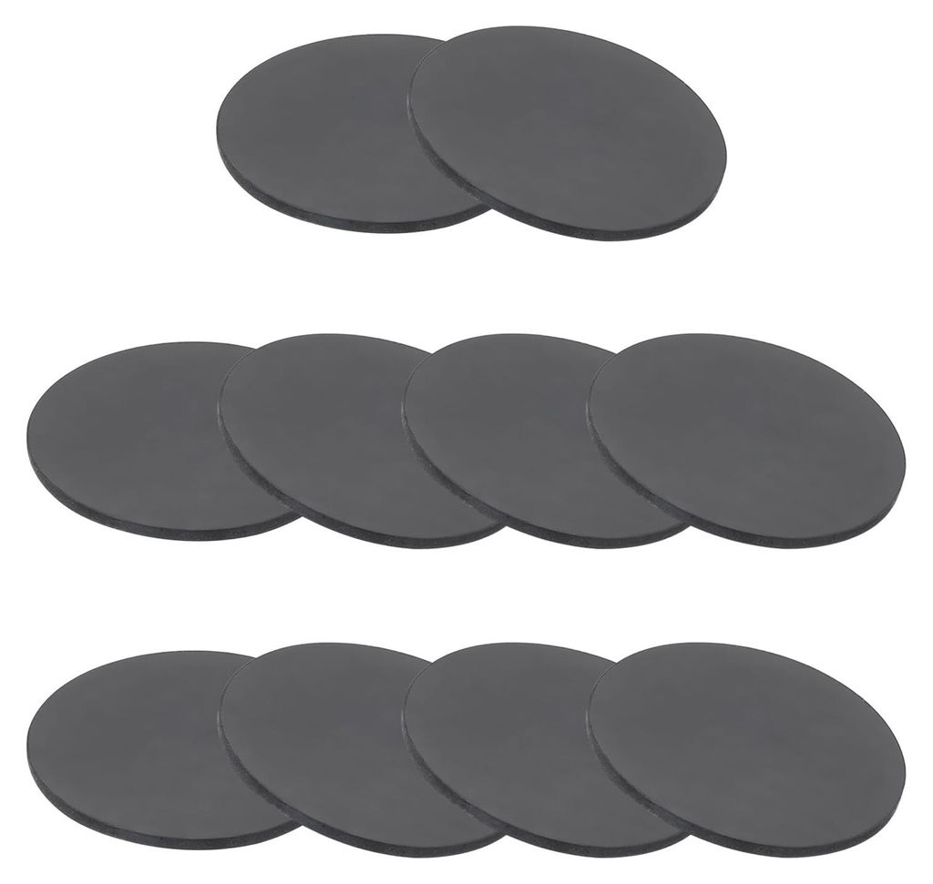10 Gummiringe, 35 mm x 1 mm, rund, schwarz