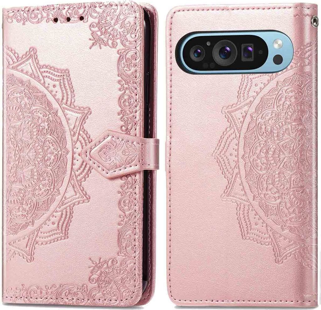 imoshion Mandala Klapphülle Google Pixel 9 Pro XL - Rosé gold