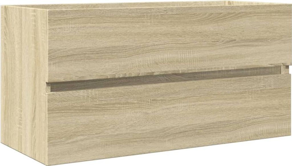 vidaXL Waschbeckenunterschrank Sonoma-Eiche 90x38,5x45cm Produktbild 