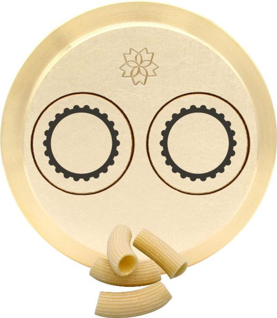 Matrize Messing - Maccheroni gestreift Ø 15 mm für Häussler PN100, Emma, Lillodue