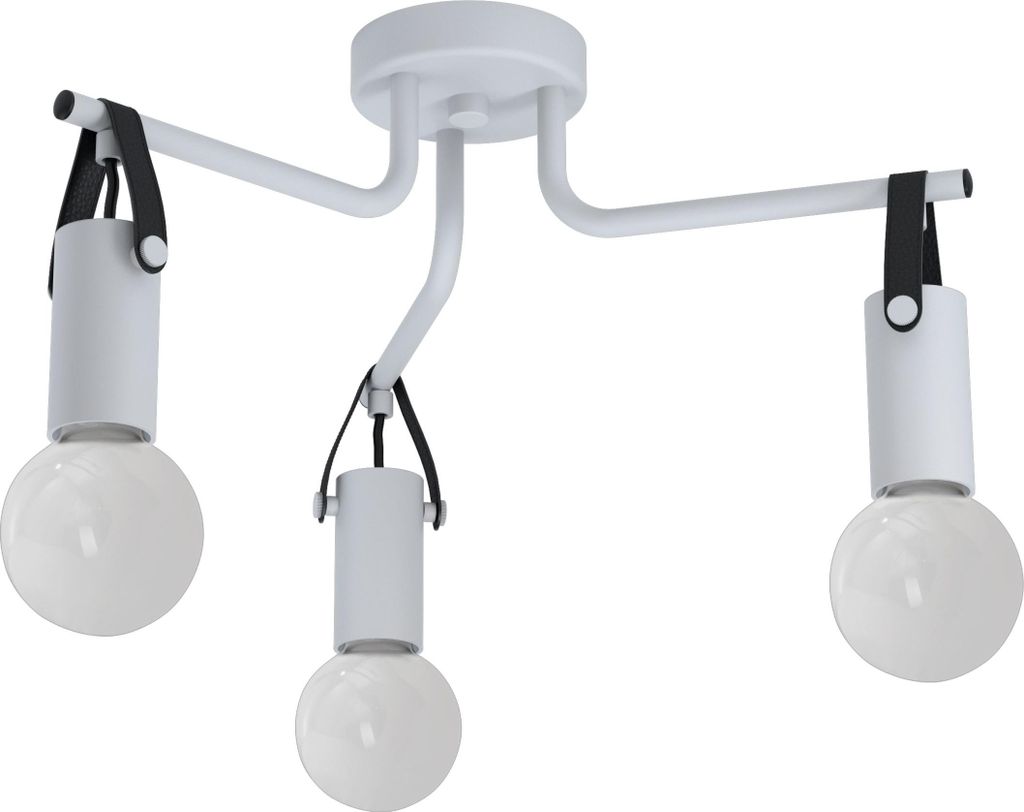 EGLO Deckenlampe Apricale, 3 flammige Deckenleuchte Industrial, Modern, Minimalismus, Wohnzimmerlampe, Küchenlampe, Flurlampe Decke, Schwarz, E27