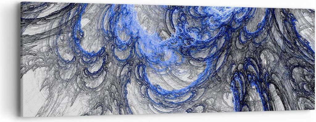 Bild auf Leinwand - Leinwandbild - Abstraktion modern - 90x30cm - Wand Bild - Wanddeko - Wandbilder - Leinwanddruck - Bilder - Kunstdruck - Wanddek...