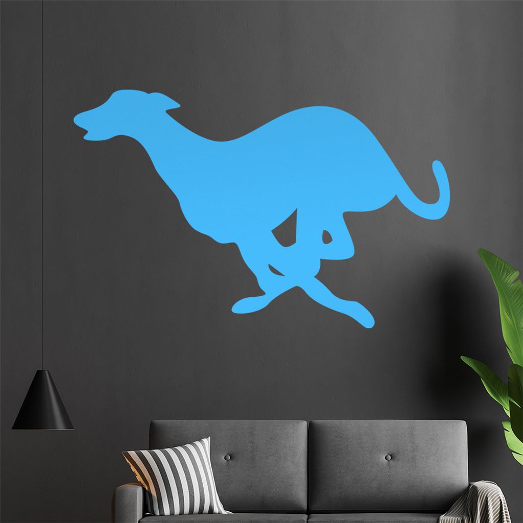 Windhund Wandtattoo in 6 Größen - Wandaufkleber Wall Sticker - Dekoration, Küche, Wohnzimmer, Schlafzimmer, Badezimmer