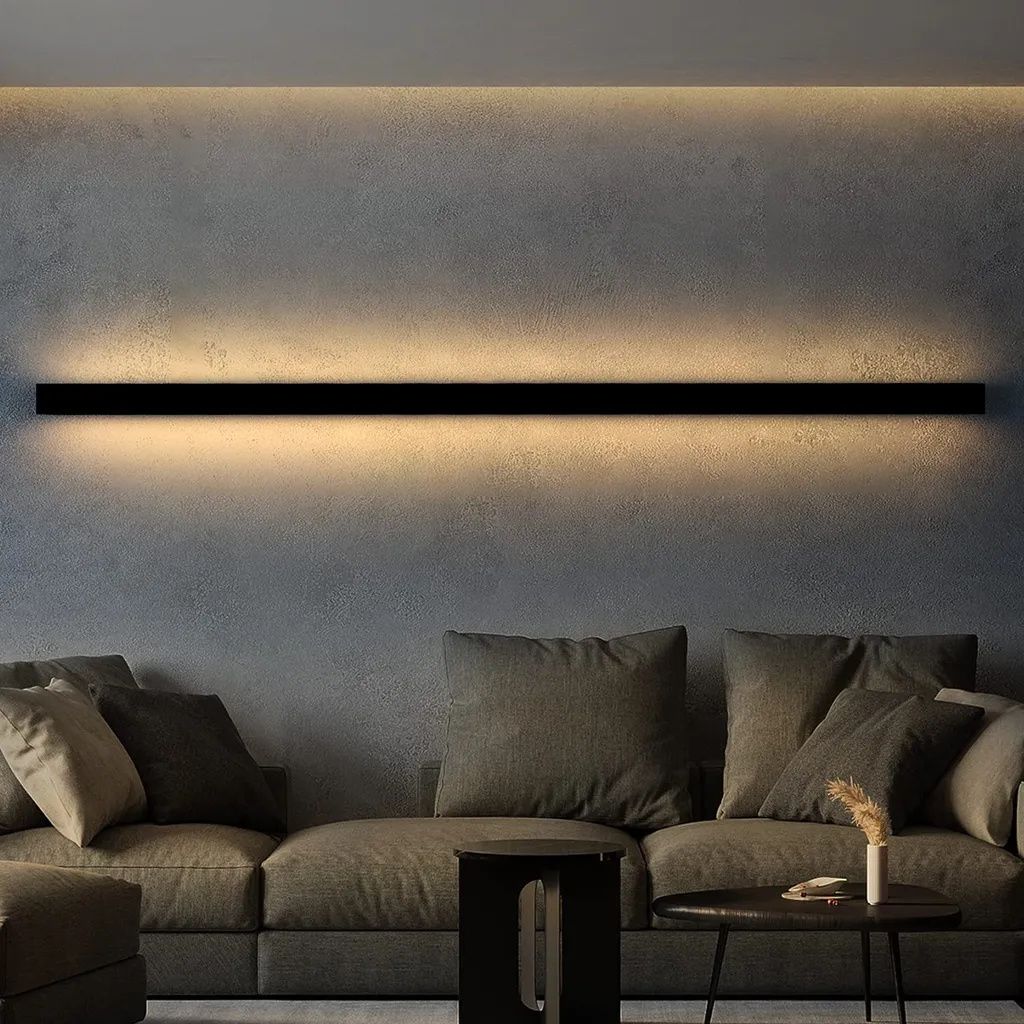 ZMH led nástěnné svítidlo vnitřní černá teplá bílá 80CM 27W Obrázek produktu 
