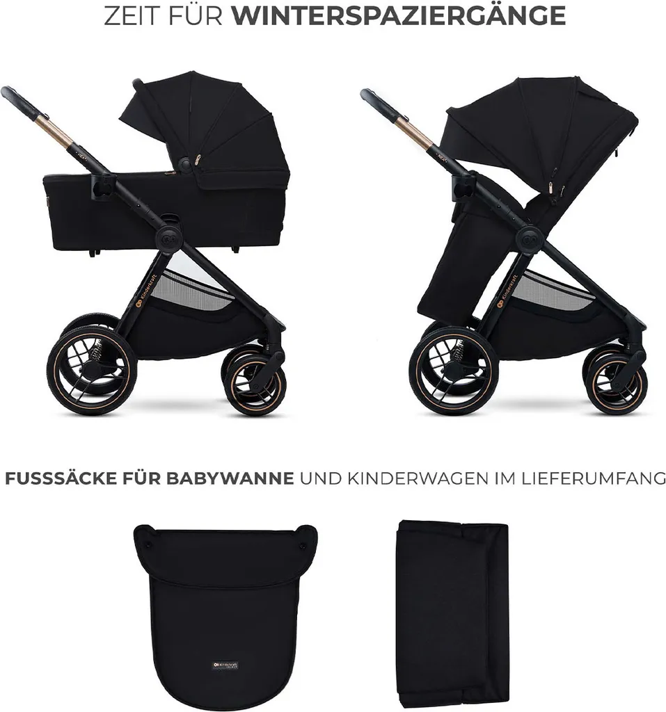 Poussette Nea 2 Midnight Noir : Solution légère pour petits coffres - 2