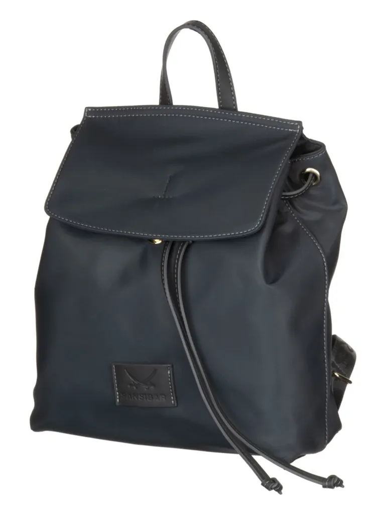 Sac à dos Sansibar anthracite bleu gris avec compartiments pratiques