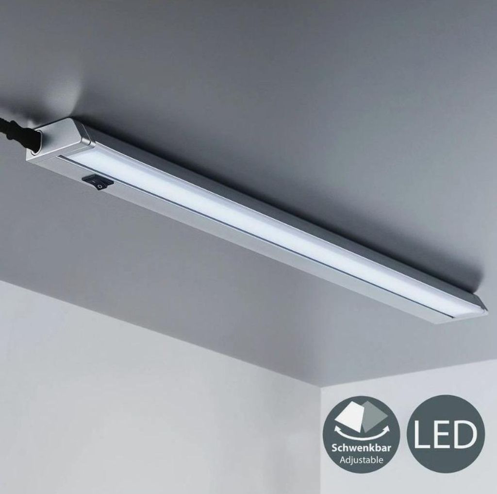 Lampada Sottopensile A LED Con Sensore Touch - 2,5W, Bianco Caldo 3000K, Superpiatta, Alimentatore Incluso - Per Cucina E Ufficio