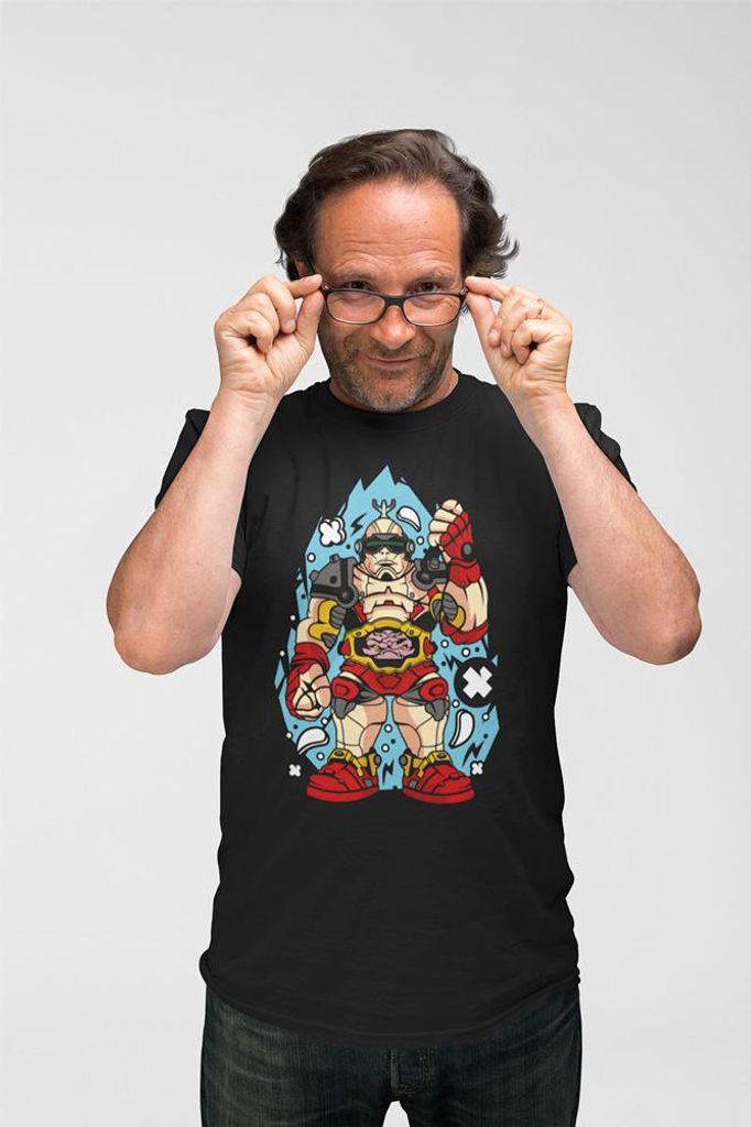 D&B Uni Polo PC00062 Krang Schwarz-Größe 4XL
