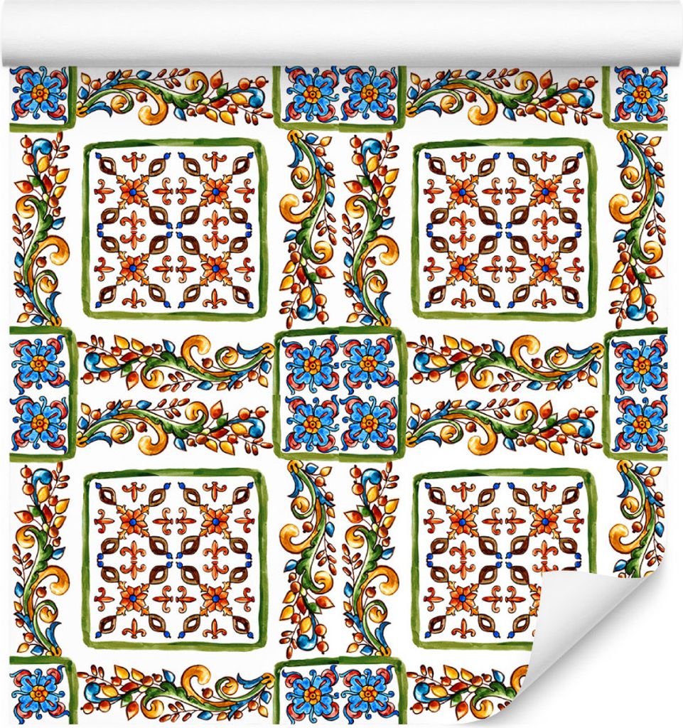 10m VLIES TAPETE Rolle Fliesen Minimalismus Mosaik Geometrie Muster XXL