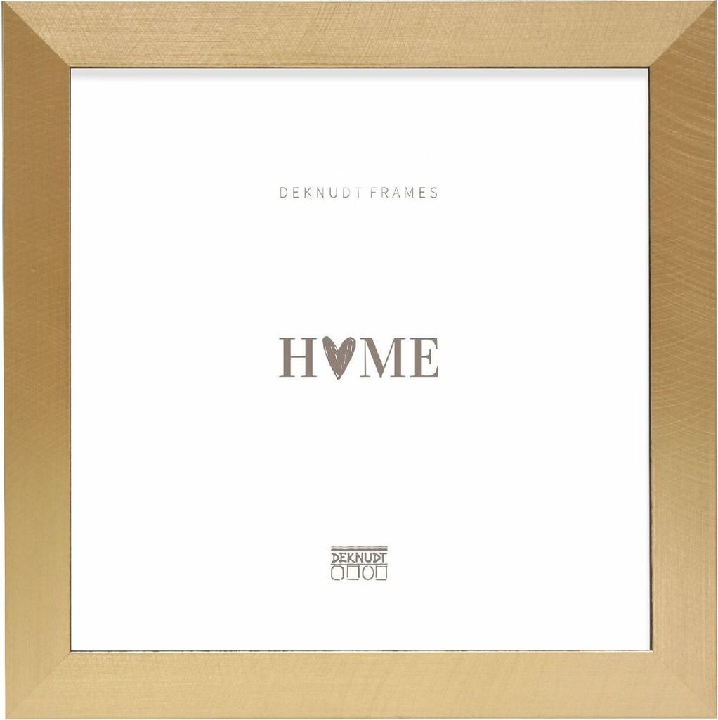 Deknudt S47BB2 Bilderrahmen 13x13 cm schwarz/gold Kunststoff klarglas