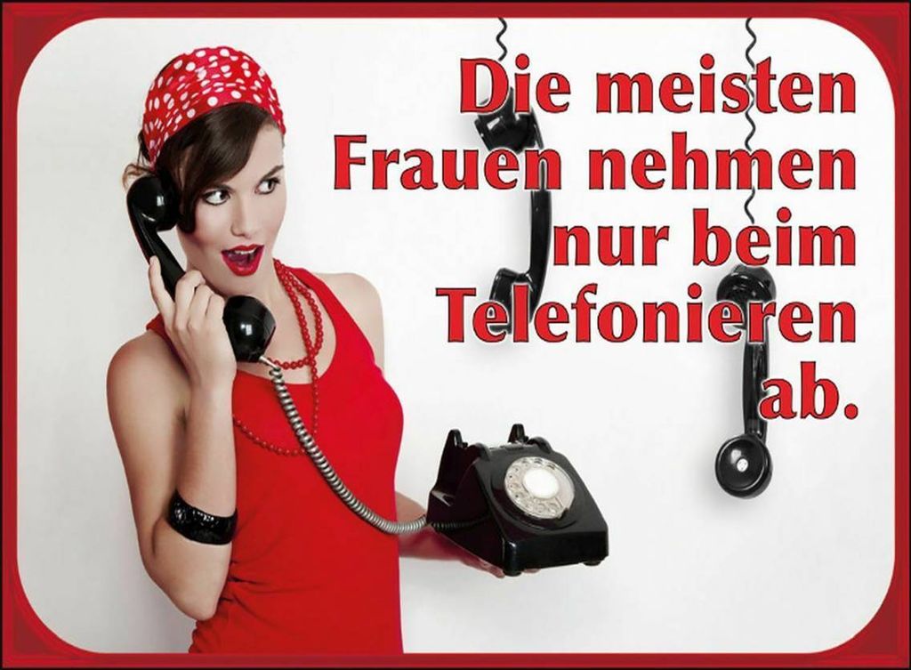 vianmo Holzschild 30x40 cm Frauen nehmen ab Telefon